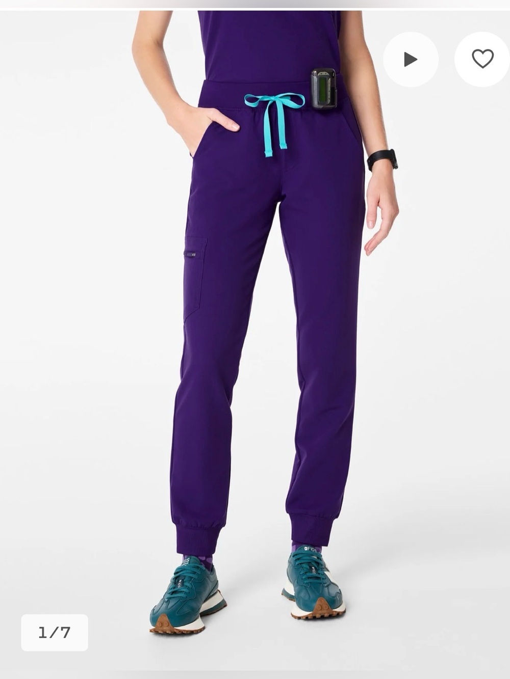 FIGS Purple Pulse Jogger Scrub Pant
